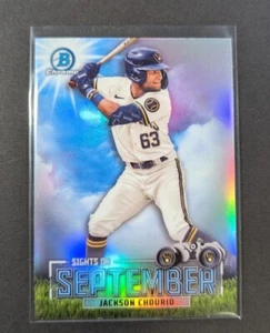 2023 Bowman Chrome Sights on September #SOS-11 Jackson Chourio RC Insert Brewers - Bild 1 von 2