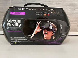 TZUMI DREAM VISION VIRTUAL REALITY VR SMARTPHONE HEADSET BLACK IOS/ANDROID READY