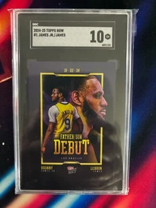 2024 Topps Now Father Son Debuet James Jr./James #1 SGC 10 - Picture 1 of 2