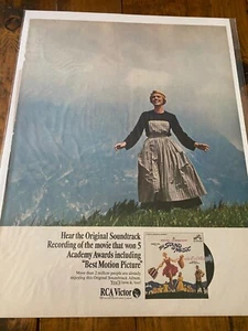 Vintage 1966 RCA Victor The Sound Of Music Soundtrack Filmwerbung - Bild 1 von 1