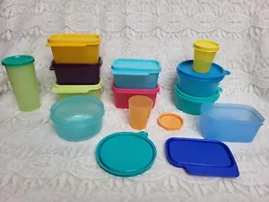 NUOVO Tupperware 15 Mini Set Multiuso Barattolo Frigorifero Congelatore Bambini Porta Pranzo Box - Foto 1 di 2