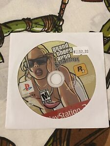 🔥PS2 PLAYSTATION 2 - DISK ONLY - 💯 WORKING GAME - GRAND THEFT AUTO SAN ANDREAS