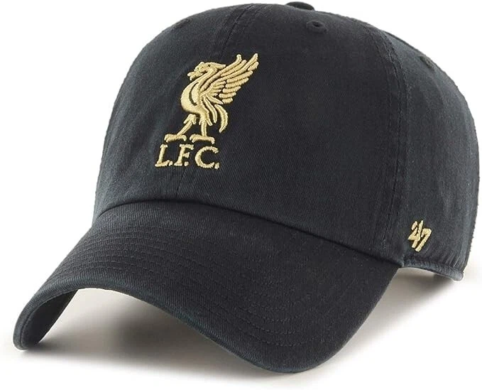 NWT 47 FC Liverpool Black Gold Snap Adjustable - Clean Up Hat - Image 1 of 2