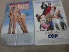 "Kindergarten Cop/Twins" Arnold Schwarzenegger D/Sone Sheet Poster Set!