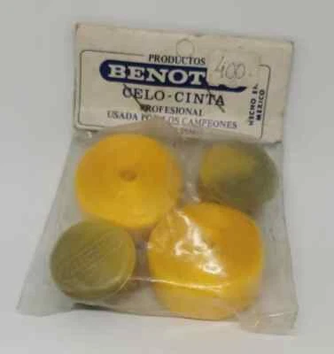 NOS - New vintage Benotto professional bar tape - Cinelli - Yellow - Textured - Image 1 of 4