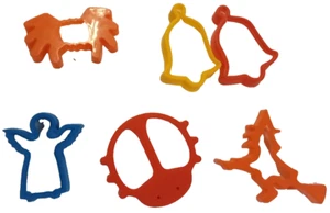 6 pack plastic cookie cutters for children and adults Cute & Spooky bug baking - Picture 1 of 9