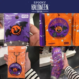 BTS BT21 Official Authentic Goods SHOOKY 4SET Halloween Provide tracking Num - Picture 1 of 5