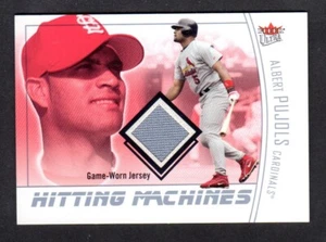 Camiseta deportiva Fleer Ultra HM-AP 2004 Hitting Machines Albert Pujols plateada casi nueva+ A - Imagen 1 de 2