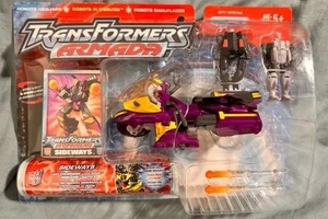 Transformers Armada SIDEWAYS w/- CROSSWISE (purple accent version) & ROOK MOSC - Picture 1 of 2