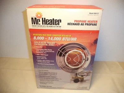 Mr. Heater MH12T Propane Tank Top Heater, 8K-14K BTU w/ Box and Manual - Image 1 of 4