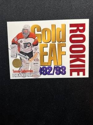 93-94 Leaf Hockey Gold Leaf Rookie 92/93 12 Of 15 Tommy Soderstrom - Image 1 of 2