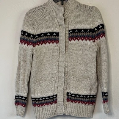 Suéter de punto crema para niños Abercrombie Foto 1 de 4