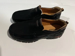 Good Man Brand Mens Black Suede Loafer Sz 10.5 - Picture 1 of 8