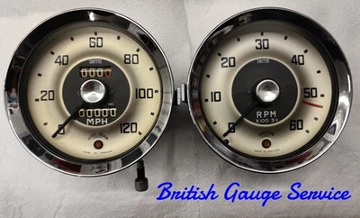 Austin Healey 3000 BN7 BT7 BJ7 1959/62 Smiths Speedometer & Tachometer Gauge - Immagine 1 di 4