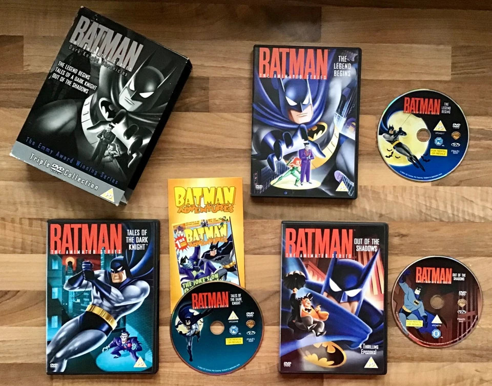 BATMAN - THE ANIMATED SERIES "DARK KNIGHT CHRONICALS" 3 MOVIE BOX SET TRIPLE DVD - Image 1 of 4