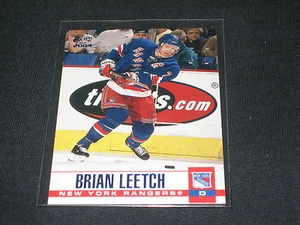 BRIAN LEETCH RANGERS STAR GENUINE AUTHENTIC LIMITED EDITION HOCKEY CARD /250 - Picture 1 of 2