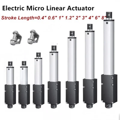 12V Electric Micro Linear Actuator Mounting Brackets Stroke Length 10mm-200mm - Image 1 of 4
