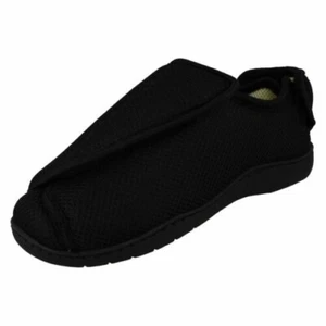 Unisex Adults Spot On Wide Fit Hook & Loop Cross Over Textile Slippers CTR16005 - Picture 1 of 10