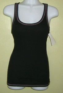 NEW Jenni by Jennifer Moore Ribbed Knit Racerback Sleep Tank 43202 Black - Picture 1 of 2