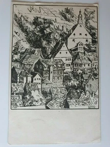 AK Ruhla Blick nach der Kirche St. Trinitatis - Bild 1 von 2