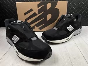 Talla 13 - New Balance 991 ""HECHO EN EL REINO UNIDO"" Negro Plata M991EKS Totalmente Nuevo Raro - Imagen 1 de 13