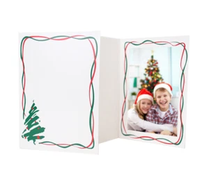 Holiday Tree 4x6 Christmas Photo Folders ( Pack of 100 ) Tap - Card Stock -NEW - Picture 1 of 3