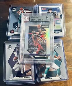 Lot Of 200+ Toploaded Cards + LeBron BGS 9 Silver Prizm