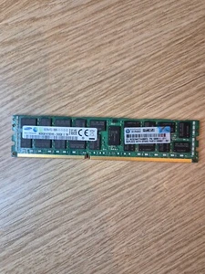 HP Samsung 8GB 2x4 PC3-12800R DDR3-1600MHz ECC Server Memory 689911-071 - Picture 1 of 4