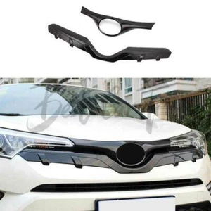 For Toyota CHR C-HR 18-22 Front Upper Mesh Grille Grill Cover Carbon Fiber Trim - Picture 1 of 3