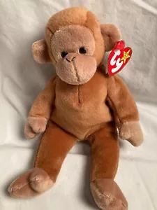 TY Beanie Baby - BONGO la Scimmia (8,5 pollici) - MWMTs Peluche 1995 - Foto 1 di 7