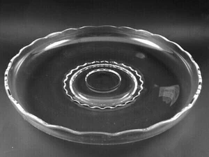 Viking Glass PRINCESS Crystal Round Chip & Dip Shallow Bowl - Picture 1 of 3