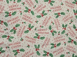 Cenefa cortina Feliz Navidad Holly Berry vintage hecha a mano 80x24 vacaciones - Imagen 1 de 5