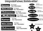 Produktbild - Namensschild Patches Aufnäher gestickt mit Wunschtext & Wunschgröße, Biker, MC