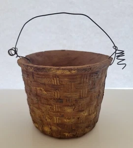 Antique Early Composition 1st Easter Basket Primitive Extremely RARE OOAK Ornate - Picture 1 of 12