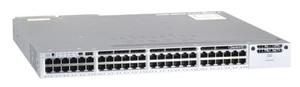 Cisco Catalyst WS-C3850-48P-S 48x 1Gb RJ-45 PoE+ 2xPSU 2x715W switch - Photo 1/2