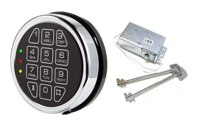 WAH LIN PARTS Gun Safe Lock Replacement Safe Electronic Lock With Solenoid Lock &2Override Key
