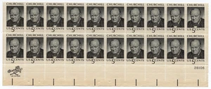 Scott #1264 Winston Churchill Plate Block of 20 Stamps - MNH P#28106 LR - Picture 1 of 1