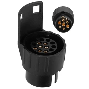 European 12V Trailer Plug Adapter 13Pin To 7Pin Connector For Commercial Veh SLS - Picture 1 of 23