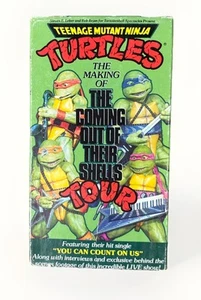Teenage Mutant Ninja Turtles The Making of Coming Out of Their Shells Tour VHS - Picture 1 of 3