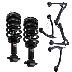 Front Complete Struts Upper Lower Control Arms for 2007-2014 GMC Yukon 4WD AWD - Picture 1 of 14