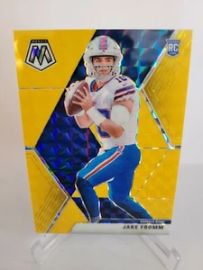 2020 Panini Mosaic Jake Fromm Fluorescent Gold 18/20 Prizm RARE RC - Bild 1 von 5