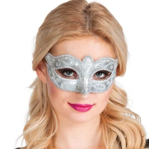 Maske Venedig, Felina, silber - Bild 1 von 1