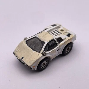 Micro Machines LAMBORGHINI COUNTACH White (Bad Paintwork) 1980s Vintage Galoob - Picture 1 of 10