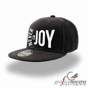 SNAPBACK "NEVER A JOY" CAPPELLO NERO TOP SWAG VISIERA CAPPELLI REGALO - Foto 1 di 1