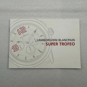 Lamborghini Blancpain Watch Super Trofeo Supercar Sales Brochure Catalog - Picture 1 of 5