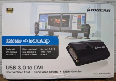 Iogear - USB 3.0 to DVI - External Video Card - GUC3020DW6 - 2014 - Image 1 of 4