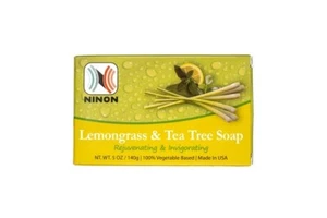 Ninon Lemongrass Tea Tree Soap, Rejuvenating & Invigorating, 5 oz. Veg-Based - Picture 1 of 2