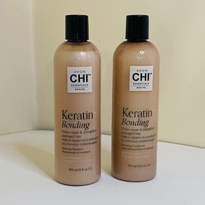 Avon CHI Essentials Keratin + Bonding Shampoo and Conditioner SET 12 oz NEW - Picture 1 of 7