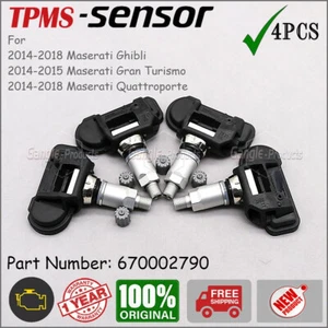 (4) TIRE PRESSURE SENSOR TPMS For Maserati Ghibli Quattroporte 670002790 - Picture 1 of 8