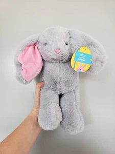 MORRISONS GRAU ROSA OSTERHASE HASE STOFFTIER 11" 28cm PLÜSCH KUSCHELIG NIEDLICH - Bild 1 von 4